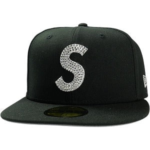 SUPREME シュプリーム 25FW New Era Swarovski S Logo New Era Black キャップ 黒 Size 【7　3/8(M)】 【新古品・未使用品】 20829379