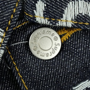 SUPREME シュプリーム 25FW Jacquard Logos Denim Trucker Jacket Rigit Indigo ジャケット インディゴ Size 【S】 【新古品・未使用品】 20829450