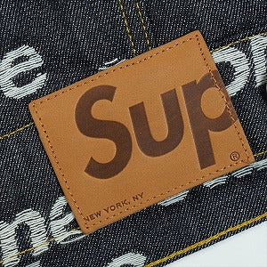 SUPREME シュプリーム 25FW Jacquard Logos Denim Trucker Jacket Rigit Indigo ジャケット インディゴ Size 【L】 【新古品・未使用品】 20829527