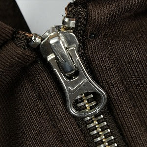 STUSSY ステューシー ×NIKE 25FW STONE WASHED FLEECE ZIP HOODIE Dark Cinder ジップパーカー 茶 Size 【XS】 【新古品・未使用品】 20829538