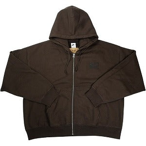 STUSSY ステューシー ×NIKE 25FW STONE WASHED FLEECE ZIP HOODIE Dark Cinder ジップパーカー 茶 Size 【S】 【新古品・未使用品】 20829539