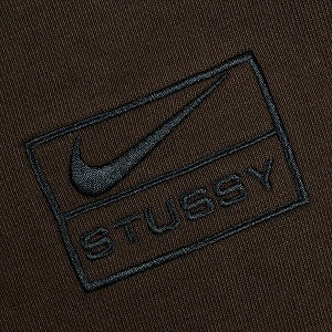 STUSSY ステューシー ×NIKE 25FW STONE WASHED FLEECE ZIP HOODIE Dark Cinder ジップパーカー 茶 Size 【L】 【新古品・未使用品】 20829540