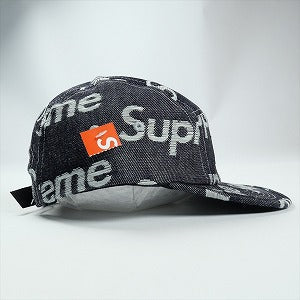 SUPREME シュプリーム 25FW Jacquard Logos Denim Camp Cap Rigid Indigo キャンプキャップ インディゴ Size 【フリー】 【新古品・未使用品】 20829548