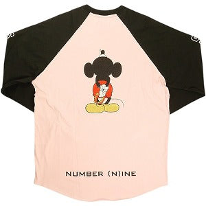 SUPREME シュプリーム ×Number (N)ine 25FW Mickey Mouse Raglan L/S Top Pink ロンT ピンク Size 【XL】 【新古品・未使用品】 20829596