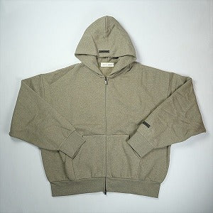 Fear of God フィアーオブゴッド ESSENTIALS Classic Fleece Zip-Up Hoodie Homestead Heather ジップパーカー 茶 Size 【XS】 【新古品・未使用品】 20829610