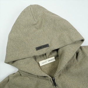 Fear of God フィアーオブゴッド ESSENTIALS Classic Fleece Zip-Up Hoodie Homestead Heather ジップパーカー 茶 Size 【XL】 【新古品・未使用品】 20829613
