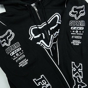 SUPREME シュプリーム ×Fox Racing 25FW Zip Up Hooded Sweatshirt Black パーカー 黒 Size 【XL】 【新古品・未使用品】 20829630