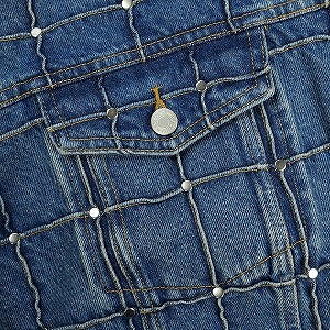 SUPREME シュプリーム 25SS Studded Seam Denim Trucker Jacket Blue トラッカージャケット インディゴ Size 【XXL】 【新古品・未使用品】 20829638