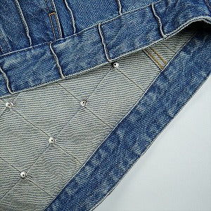 SUPREME シュプリーム 25SS Studded Seam Denim Trucker Jacket Blue トラッカージャケット インディゴ Size 【XXL】 【新古品・未使用品】 20829638