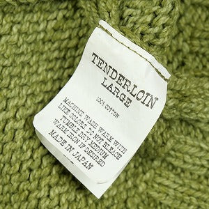 TENDERLOIN テンダーロイン V  NECK COTTON KNIT OLIVE ニット オリーブ Size 【L】 【中古品-良い】 20829641