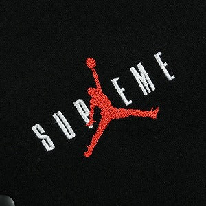 SUPREME シュプリーム ×NIKE Jordan 15AW Hooded Varsity Jacket スタジャン 黒 Size 【S】 【中古品-良い】 20829669
