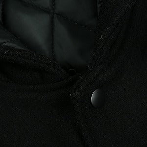 SUPREME シュプリーム ×NIKE Jordan 15AW Hooded Varsity Jacket スタジャン 黒 Size 【S】 【中古品-良い】 20829669