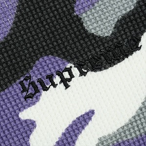 SUPREME シュプリーム 16AW Camo Waffle Thermal Purple Camo サーマルロンT 紫 Size 【S】 【新古品・未使用品】 20829672