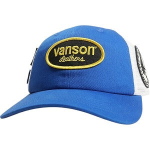 SUPREME シュプリーム ×HYSTERIC GLAMOUR×VANSON 24AW Leathers Mesh Back 6-Panel Blue メッシュキャップ 青 Size 【フリー】 【新古品・未使用品】 20829676