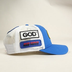 SUPREME シュプリーム ×HYSTERIC GLAMOUR×VANSON 24AW Leathers Mesh Back 6-Panel Blue メッシュキャップ 青 Size 【フリー】 【新古品・未使用品】 20829676