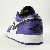 NIKE ナイキ JORDAN BRAND AIR JORDAN 1 LOW COURT PURPLE 553558-500 スニーカー 紫白 Size 【27.5cm】 【新古品・未使用品】 20829684