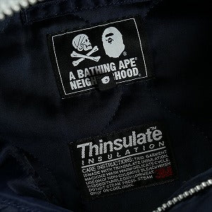 A BATHING APE ア ベイシング エイプ ×NEIGHBORHOOD N2-B シャークジャケット 紺 Size 【S】 【中古品-良い】 20829729