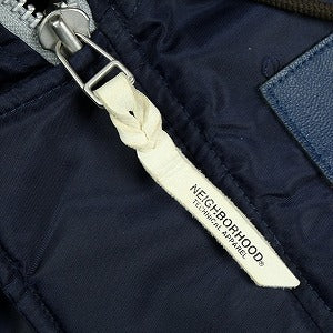 A BATHING APE ア ベイシング エイプ ×NEIGHBORHOOD N2-B シャークジャケット 紺 Size 【S】 【中古品-良い】 20829729