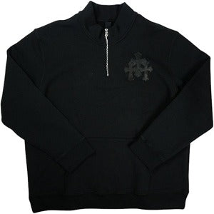 CHROME HEARTS クロム・ハーツ Y NOT 1/2 ZIP SWEATSHIRT BLACK ハーフジップスウェット 黒 Size 【XXL】 【新古品・未使用品】 20829735