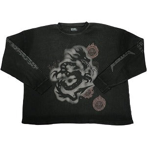Travis Scott トラヴィス・スコット DELRESTO THERMAL LONGSLEEVE 12 サーマルロンT 黒 Size 【XL】 【新古品・未使用品】 20829820