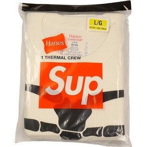 SUPREME シュプリーム ×Hanes 25FW Bones Thermal Crew Natural サーマルロンT ナチュラル Size 【L】 【新古品・未使用品】 20829867
