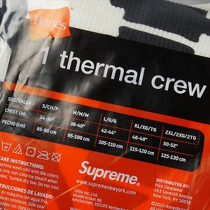 SUPREME シュプリーム ×Hanes 25FW Bones Thermal Crew Natural サーマルロンT ナチュラル Size 【L】 【新古品・未使用品】 20829867