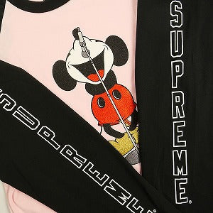 SUPREME シュプリーム ×Number (N)ine 25FW Mickey Mouse Raglan L/S Top Pink ロンT ピンク Size 【S】 【新古品・未使用品】 20829883