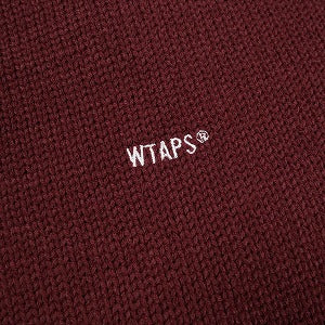 WTAPS ダブルタップス 23AW DITCH VEST ACRYLIC SIGN BURGUNDY 232MADT-KNM01 ニットベスト バーガンディー Size 【L】 【新古品・未使用品】 20829905