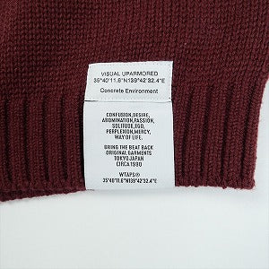 WTAPS ダブルタップス 23AW DITCH VEST ACRYLIC SIGN BURGUNDY 232MADT-KNM01 ニットベスト バーガンディー Size 【L】 【新古品・未使用品】 20829905