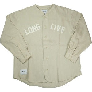 WTAPS ダブルタップス 21AW LEAGUE LS COTTON FLANNEL BEIGE 212TQDT-SHM04 長袖シャツ ベージュ Size 【L】 【中古品-非常に良い】 20829909