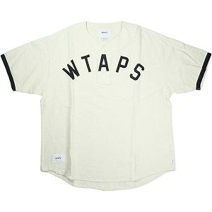 WTAPS ダブルタップス 22SS LEAGUE SS COTTON FLANNEL WHITE 221TQDT-SHM06 半袖シャツ 白 Size 【L】 【中古品-非常に良い】 20829910