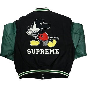 SUPREME シュプリーム ×Number (N)ine 25FW Mickey Mouse Varsity Jacket Black スタジャン 黒 Size 【L】 【新古品・未使用品】 20829929