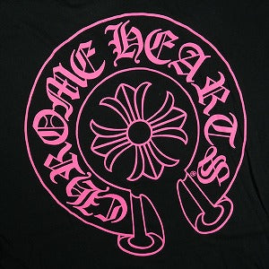 CHROME HEARTS クロム・ハーツ HORSESHOE S/S TEE BLACK/PINK Tシャツ 黒 Size 【L】 【新古品・未使用品】 20829951