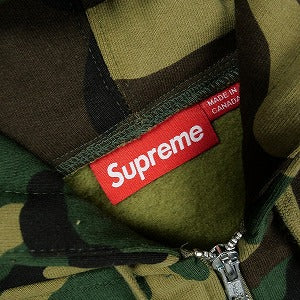 SUPREME シュプリーム 25FW S Logo Zip Up Hooded Sweatshirt Woodland Camo ジップパーカー 緑 Size 【XL】 【新古品・未使用品】 20830010