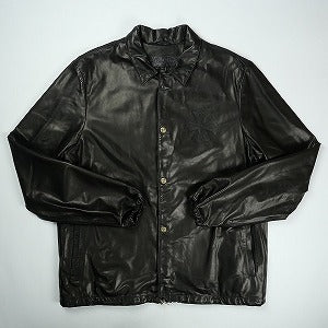 CHROME HEARTS クロム・ハーツ EYE CHART OLD ENGLISH LEATHER COACH JACKET BLK コーチジャケット 黒 Size 【XL】 【新古品・未使用品】 20830030