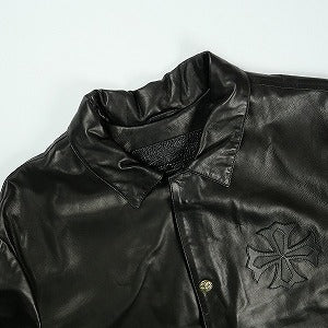 CHROME HEARTS クロム・ハーツ EYE CHART OLD ENGLISH LEATHER COACH JACKET BLK コーチジャケット 黒 Size 【XL】 【新古品・未使用品】 20830030