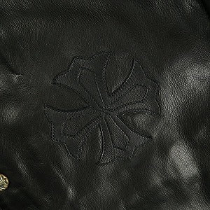 CHROME HEARTS クロム・ハーツ EYE CHART OLD ENGLISH LEATHER COACH JACKET BLK コーチジャケット 黒 Size 【XL】 【新古品・未使用品】 20830030