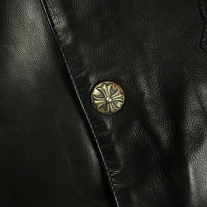 CHROME HEARTS クロム・ハーツ EYE CHART OLD ENGLISH LEATHER COACH JACKET BLK コーチジャケット 黒 Size 【XL】 【新古品・未使用品】 20830030