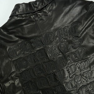 CHROME HEARTS クロム・ハーツ EYE CHART OLD ENGLISH LEATHER COACH JACKET BLK コーチジャケット 黒 Size 【XL】 【新古品・未使用品】 20830030