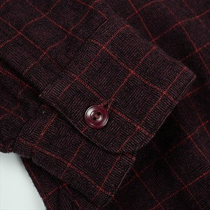 At Last ＆ Co アットラスト/BUTCHER PRODUCTS ブッチャープロダクツ WOOL FLANNEL SH CHECK MAROON 長袖シャツ バーガンディー Size 【14】 【中古品-非常に良い】 20830034