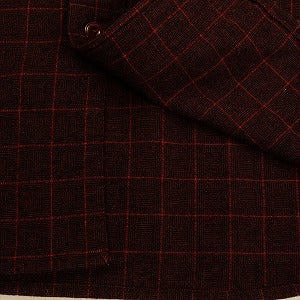 At Last ＆ Co アットラスト/BUTCHER PRODUCTS ブッチャープロダクツ WOOL FLANNEL SH CHECK MAROON 長袖シャツ バーガンディー Size 【14】 【中古品-非常に良い】 20830034