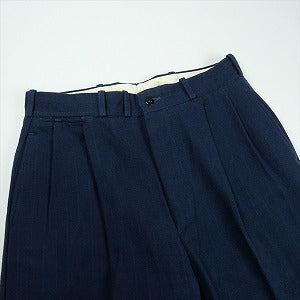 At Last ＆ Co アットラスト/BUTCHER PRODUCTS ブッチャープロダクツ TWO TUCK TROUSERS NAVY STRIPE トラウザーパンツ 紺 Size 【W30】 【中古品-非常に良い】 20830035
