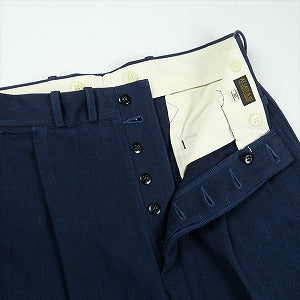 At Last ＆ Co アットラスト/BUTCHER PRODUCTS ブッチャープロダクツ TWO TUCK TROUSERS NAVY STRIPE トラウザーパンツ 紺 Size 【W30】 【中古品-非常に良い】 20830035