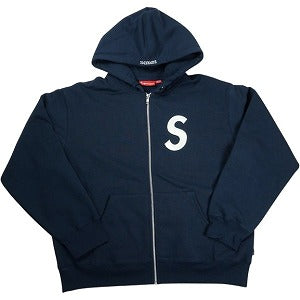 SUPREME シュプリーム 25FW S Logo Zip Up Hooded Sweatshirt Navy ジップパーカー 紺 Size 【M】 【新古品・未使用品】 20830039