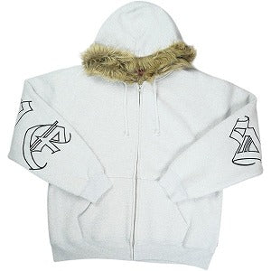 SUPREME シュプリーム 25FW Faux Fur Zip Up Hooded Sweatshirt Ash Grey ジップパーカー 薄灰 Size 【L】 【新古品・未使用品】 20830048