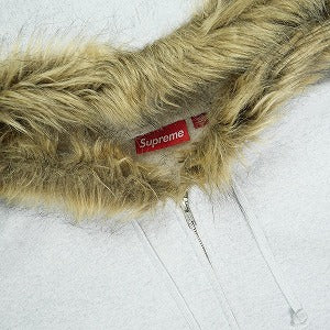SUPREME シュプリーム 25FW Faux Fur Zip Up Hooded Sweatshirt Ash Grey ジップパーカー 薄灰 Size 【L】 【新古品・未使用品】 20830048