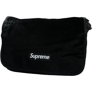 SUPREME シュプリーム 25FW Velvet Small Messenger Bag Black メッセンジャーバッグ 黒 Size 【フリー】 【新古品・未使用品】 20830063