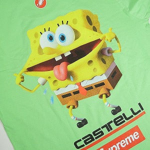 SUPREME シュプリーム ×SpongeBob SquarePants ×Castelli 25SS Racing L/S Tee Lime ロンT ライムグリーン Size 【M】 【新古品・未使用品】 20830071