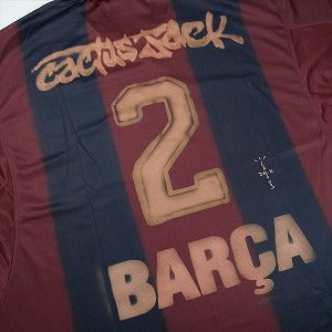 Travis Scott トラヴィス・スコット 25FW ×NIKE×FC Barcelona Retro 2000/01 Home Skeleton Jersey Burgundy ジャージ バーガンディー Size 【XL】 【新古品・未使用品】 20830088