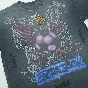 Travis Scott トラヴィス・スコット ×NIKE×FC Barcelona 25FW Washed Spray Logo Tee Grey Tシャツ 灰 Size 【XL】 【新古品・未使用品】 20830095